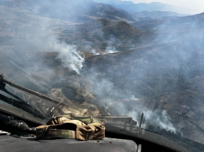 KFOR is engaged in extinguishing fires in Kosovo and Albania